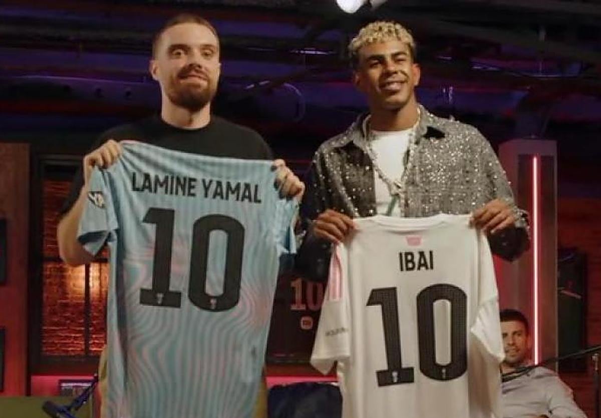 Lamine Yamal con Ibai Llanos.