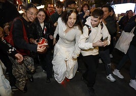 Rosalía, durante la presentación de su disco en Madrid.