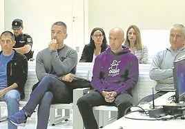 Los autores materiales del atentado, en la Audiencia Nacional.