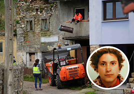 Búsqueda en la casa de Matadeón de los Oteros, en León, en la que vivieron Maritrini y su hija.