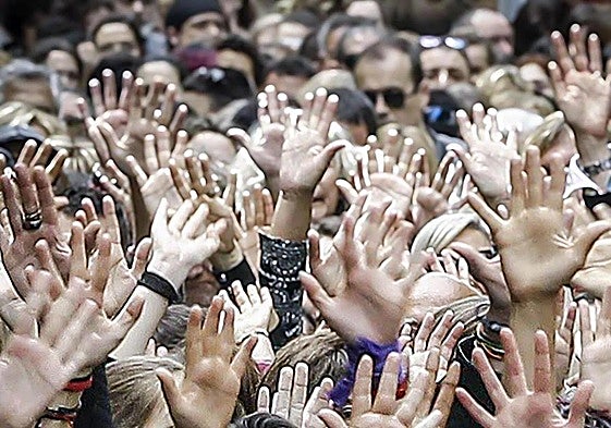 Manifestación contra una agresión sexual.