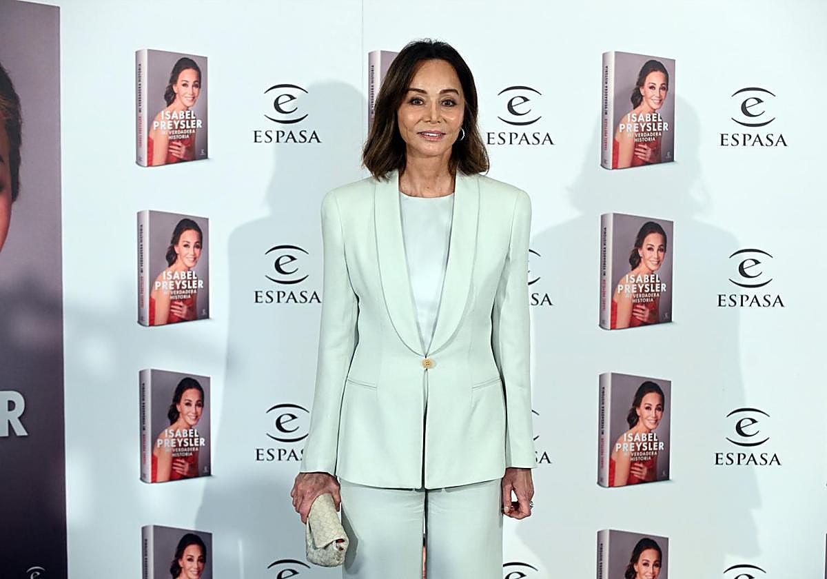 Isabel Preysler during the presentation of her memoirs.