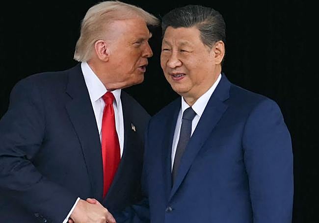Trump y Xi durante su encuentro en Busan.