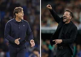 Matías Almeyda y Diego Pablo Simeone.