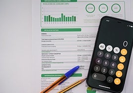 La factura de la luz de un consumidor.