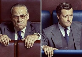 Eduard Fernández encarna a Santiago Carrillo y Álvaro Morte es Adolfo Suárez en 'Anatomía de un instante'.