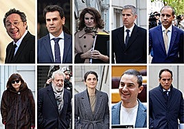 Los 10 protagonistas que pasarán por el Tribunal Supremo.
