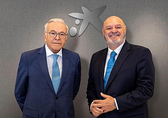 El presidente de la Criteria, Isidro Fainé, y el director general, José María Méndez.