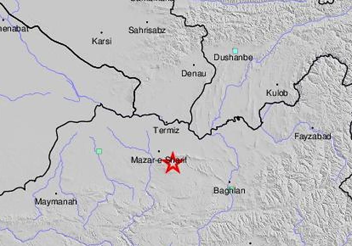 Un terremoto de magnitud 6,3 sacude el norte de Afganistán