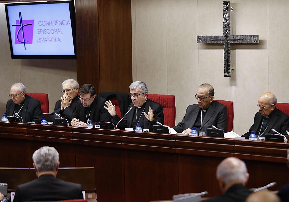 Reunión de la Conferencia Episcopal en una asamblea plenaria el año pasado.