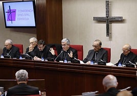 Reunión de la Conferencia Episcopal en una asamblea plenaria el año pasado.