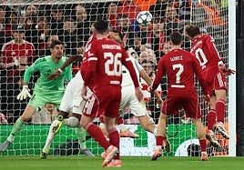 Así hemos narrado la derrota del Real Madrid en Anfield