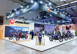 Stand de Macbor en el salón de la moto de Milán 2025