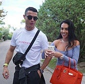Cristiano Ronaldo con Georgina Rodríguez.