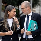 La portavoz de Junts en el Congreso, Miriam Nogueras, y el diputado de Junts Josep Maria Cruset