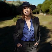 Mabel Lozano posa durante la entrevista, en Madrid.