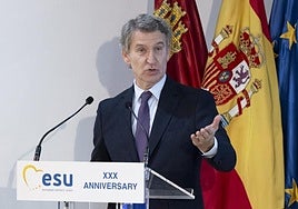 El presidente del PP, Alberto Núñez Feijóo.