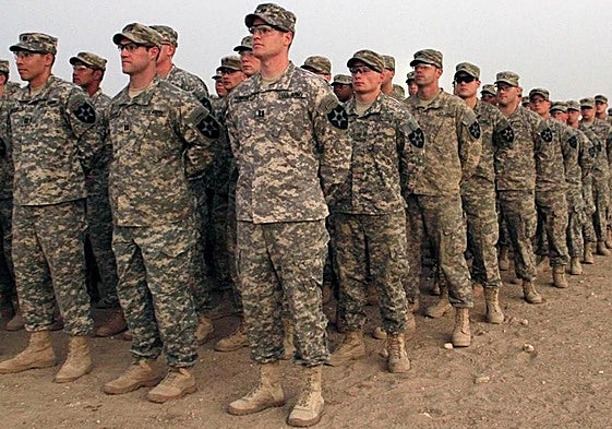 Imagen de archivo de varios militares norteamericanos.