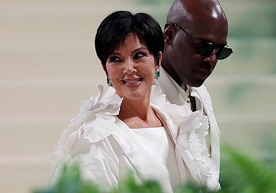 Kris Jenner en la Met Gala.