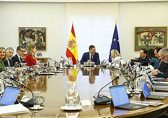 Una reunión del Consejo de Ministros este año.