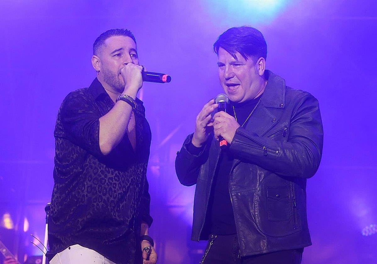 Andy and Lucas at a concert