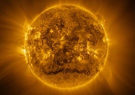 Vista de alta resolución del Sol, captada por la sonda Solar Orbiter.