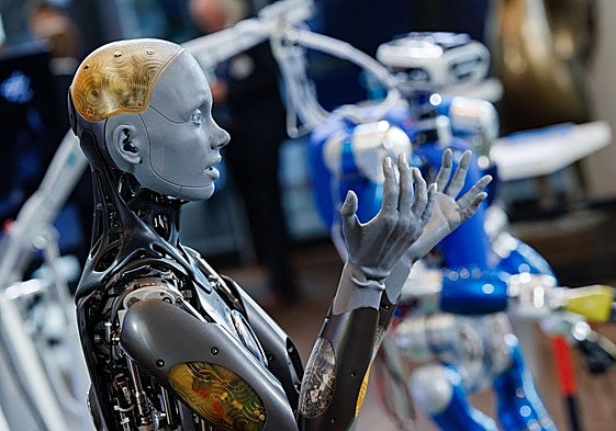 El robot Ameca se exhibe durante la Agenda de Alta Tecnología de Alemania en Berlín.