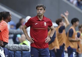 Santi Denia, durante los Juegos de París 2024.