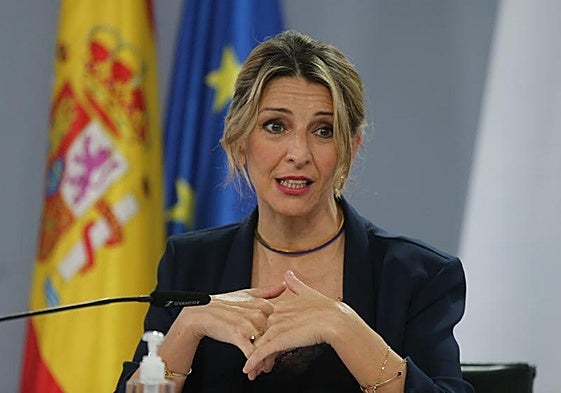 La vicepresidenta segunda del Gobierno, Yolanda Díaz.