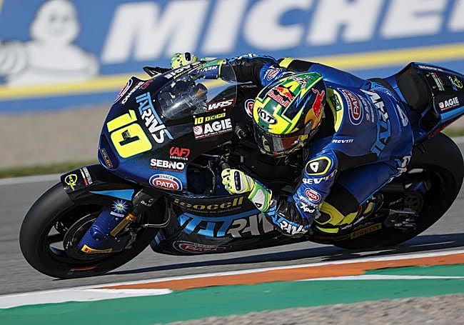 Diogo Moreira, líder del Mundial de Moto2.