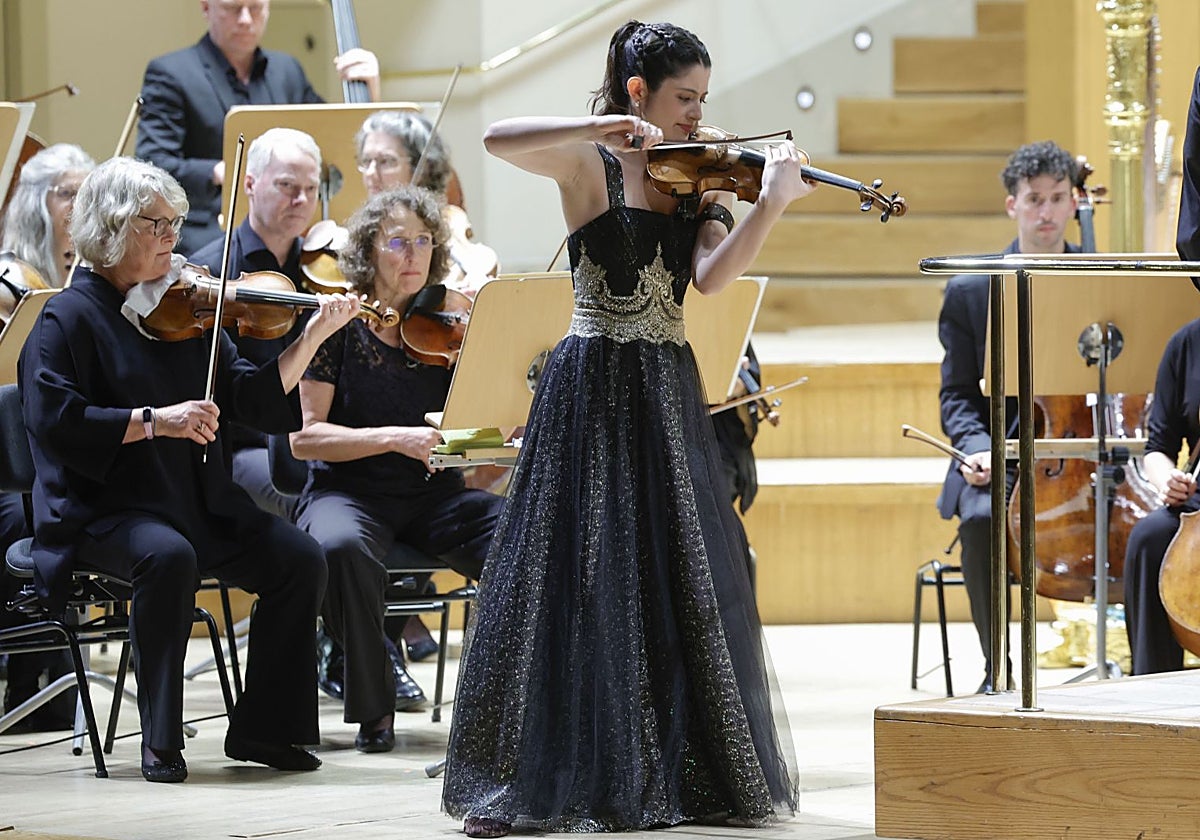 María Dueñas en su actuación en el Auditorio Nacional.