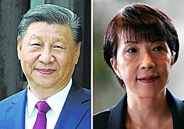 Xi Jinping y Sanae Takaichi.