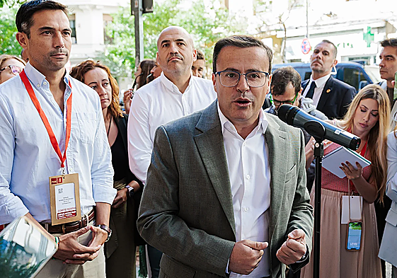 Miguel Ángel Gallardo, en una reciente convocatoria de prensa.