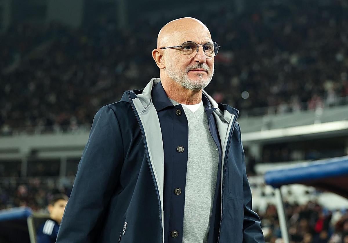 Luis de la Fuente, durante el Georgia-España de este sábado.