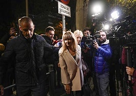 La secretaria general de la Presidencia del Ejecutivo, Judit González, a la salida del Juzgado de Instrucción este domingo