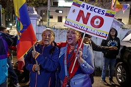 El pueblo ecuatoriano ha votado en contra de las cuatro propuestas del Gobierno de Noboa.