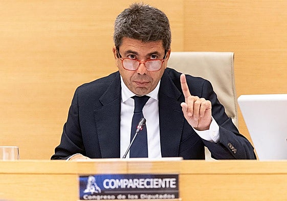 Carlos Mazón comparece en el Congreso.
