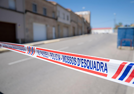 Lugar precintado por los Mossos d'Esquadra