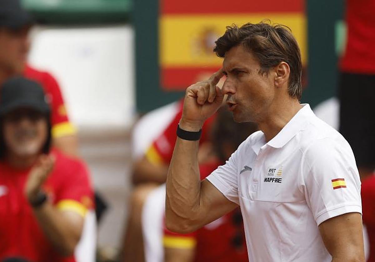 David Ferrer, capitán del equipo español de Copa Davis
