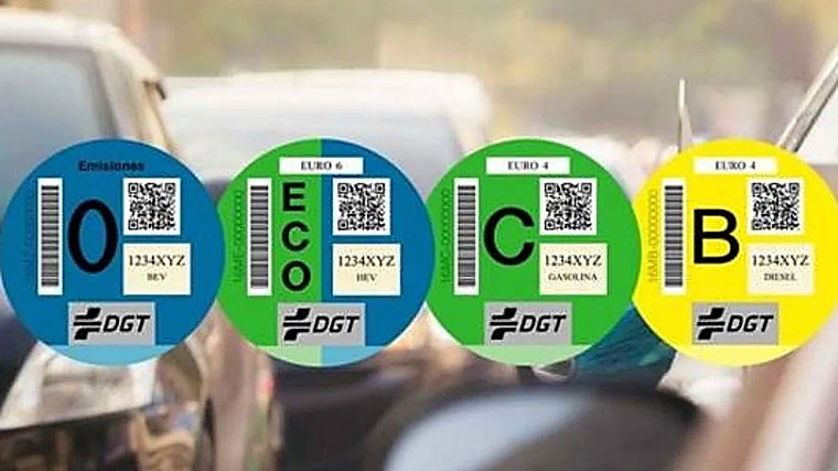 Distintivos de la DGT