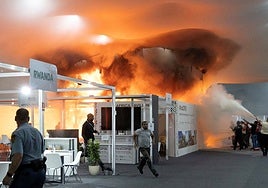 Incendio en el Pabellón de los Países de la Zona Azul en la COP30.