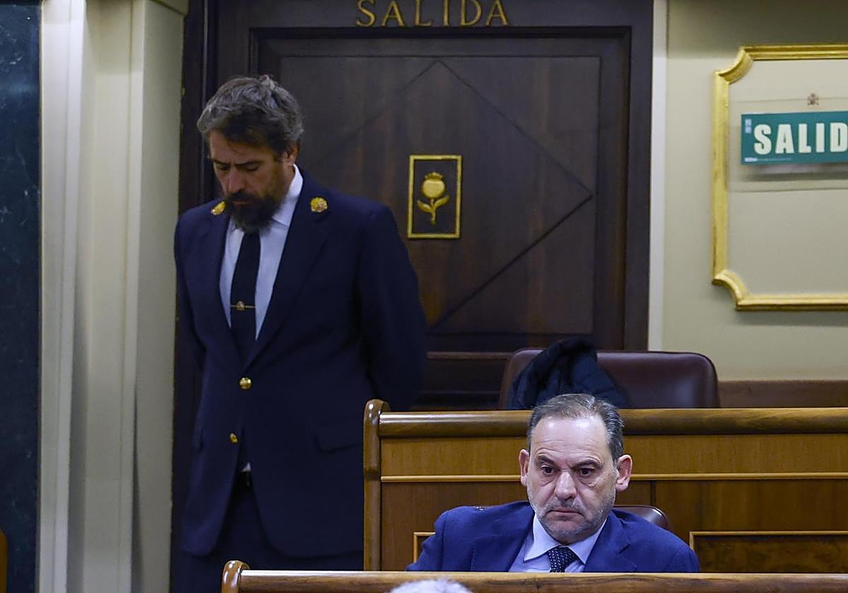 José Luis Ábalos, exministro de Transportes, en el Congreso