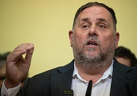 El presidente de ERC, Oriol Junqueras.