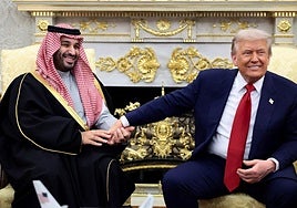 El príncipe heredero de Arabia Saudí, Mohamed bin Salman y el presidente de EE UU, Donald Trump