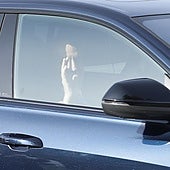 Juan Carlos I a su llegada este sábado a El Pardo.