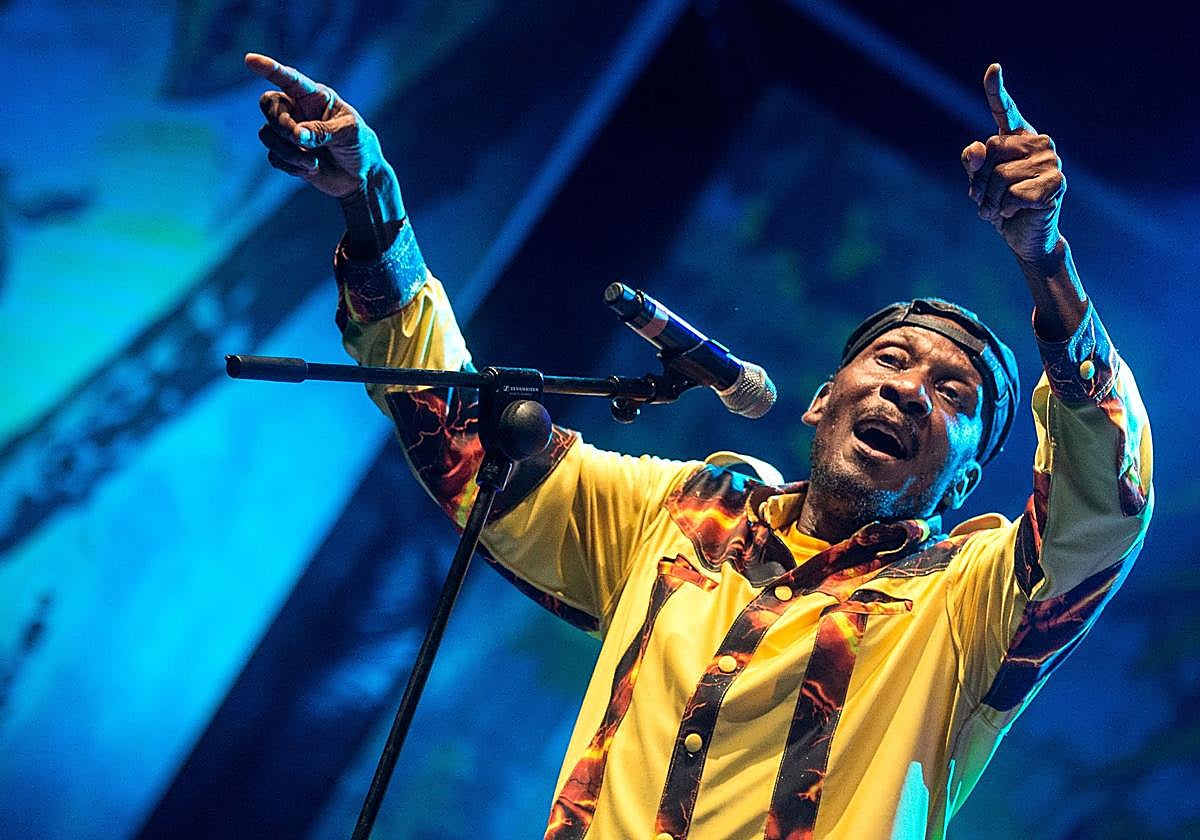 El cantante jamaicano Jimmy Cliff durante el festival Rototom Sunsplash en Benicassim el 16 de agosto de 2014.