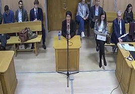 Un fotograma de la declaración de Díez el lunes de la pasada semana