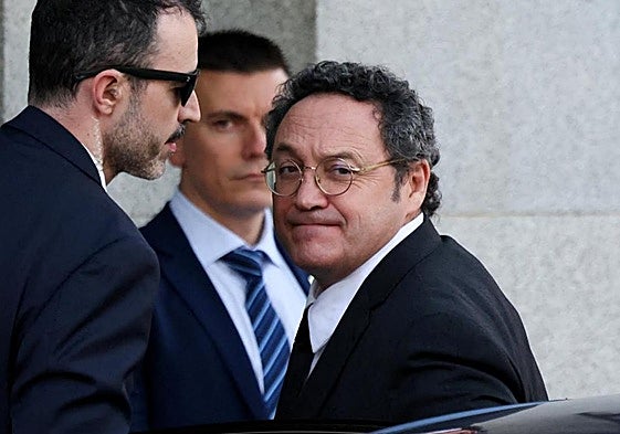 Álvaro García Ortíz a su llegada al Tribunal Supremo.