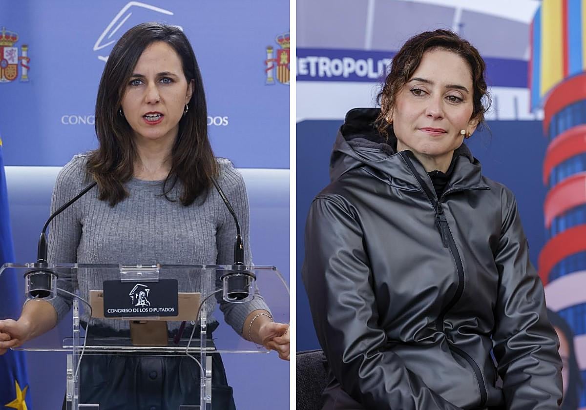 Ione Belarra e Isabel Díaz Ayuso.