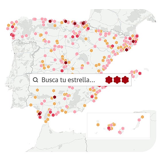El mapa de todas las estrellas Michelin 2026